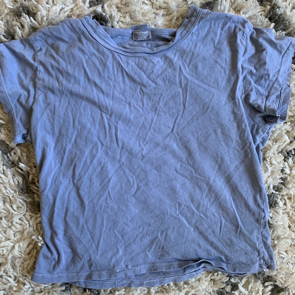 Brandy Melville Distressed Blue Tee